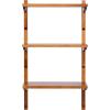 imageKate and Laurel Meridien Modern ThreeTier Wooden Shelves 18 x 9 x 32 Walnut Brown Stunning Tiered Wall Shelf for Storage and Display as Cute Nursery Shelving or OverThe Toilet Storage