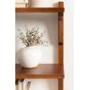 imageKate and Laurel Meridien Modern ThreeTier Wooden Shelves 18 x 9 x 32 Walnut Brown Stunning Tiered Wall Shelf for Storage and Display as Cute Nursery Shelving or OverThe Toilet Storage