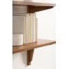 imageKate and Laurel Meridien Modern TwoTier Wooden Shelves 24 x 12 x 24 Rustic Brown Stunning Tiered Wall Shelf for Storage and Display as Cute Nursery Shelving or Bedroom Storage