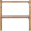 imageKate and Laurel Meridien Modern TwoTier Wooden Shelves 24 x 12 x 24 Rustic Brown Stunning Tiered Wall Shelf for Storage and Display as Cute Nursery Shelving or Bedroom Storage