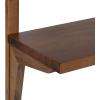 imageKate and Laurel Meridien Modern Wood Shelves 24 x 8 x 24 Natural Poplar Transitional Two Tier Wall Shelf for Storage and DisplayRustic Brown