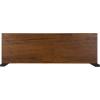 imageKate and Laurel Meridien Modern Wood Shelves 24 x 8 x 24 Natural Poplar Transitional Two Tier Wall Shelf for Storage and DisplayWalnut Brown