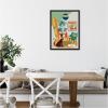 imageKate and Laurel Mid Century Modern Dog Beach Home Framed Canvas Wall Art by Rachel Lee 18 x 24 Sylvie Black Mid Century Modern Abstract Beach Animals Art for Wall Decor Living Room BedroomBlack