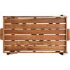 imageKate and Laurel Monaco Transitional Slatted Acacia Wood Tray Table 31 x 16 x 28 Natural Brown and Black Modern Indoor or Outdoor Coffee Table or Side Table with Removable Serving Tray Top