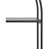 imageKate and Laurel Monroe Modern Arch Wall Shelf 24quot x 26quot Black Chic Decorative Geometric Shelf for Wall