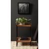imageKate and Laurel Nicco Modern Transitional 2Tier Side Table 16 x 13 x 26 Natural Wood and Black Tiered Rectangle End Table for Storage and Display in Living Room Home DecorNaturalBlack