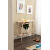 imageKate and Laurel Nilas Modern Rectangle Wood Console Table 32 x 16 x 30 Light Natural Decorative Transitional TwoTier Entryway Table with Storage and Solid Rubberwood Construction