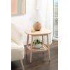 imageKate and Laurel Nilas Modern Rectangle Wood Side Table 22 x 20 x 24 Light Natural Decorative Slatted Wood TwoTier End Table for Use as a Bedroom Nightstand or Living Room Accent