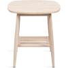 imageKate and Laurel Nilas Modern Rectangle Wood Side Table 22 x 20 x 24 Light Natural Decorative Slatted Wood TwoTier End Table for Use as a Bedroom Nightstand or Living Room Accent