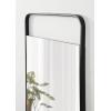 imageKate and Laurel Nobles Modern Rounded Rectangle Mirror 20 x 36 Black Decorative Wall Mirror with Large Frame and Floating GlassBlack