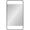 imageKate and Laurel Nobles Modern Rounded Rectangle Mirror 20 x 36 Black Decorative Wall Mirror with Large Frame and Floating GlassBlack