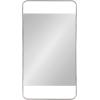 imageKate and Laurel Nobles Modern Rounded Rectangle Mirror 20 x 36 Black Decorative Wall Mirror with Large Frame and Floating GlassSilver