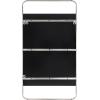 imageKate and Laurel Nobles Modern Rounded Rectangle Mirror 20 x 36 Black Decorative Wall Mirror with Large Frame and Floating GlassSilver