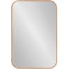 imageKate and Laurel Nordlund Modern Wood Framed Wall Mirror 23 x 35 Natural Brown Chic Rounded Rectangle Mirror for WallNatural