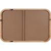imageKate and Laurel Nordlund Modern Wood Framed Wall Mirror 23 x 35 Natural Brown Chic Rounded Rectangle Mirror for WallNatural