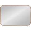 imageKate and Laurel Nordlund Modern Wood Framed Wall Mirror 23 x 35 Natural Brown Chic Rounded Rectangle Mirror for WallNatural