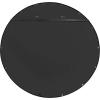imageKate and Laurel Owing Farmhouse Metal Framed Round Mirror with Wood Shelf 30 inch Diameter Rustic Brown and Black Large Modern Mirror for Wall