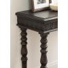 imageKate and Laurel Patresa Traditional Carved Wood Console Table 36 x 30 x 14 Dark Mocha Decorative Rectangle Entryway Table with Wooden Carving Details and Turned LegsDark Brown