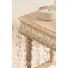 imageKate and Laurel Patresa Traditional Carved Wood Side Table 18 x 14 x 24 Light Natural Decorative Rectangle End Table with Tiered Design for Use as Bedroom Nightstand