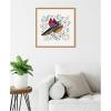 imageKate and Laurel Peace Bird Cream Framed Canvas Wall Art by Carey Copeland 22 x 22 Sylvie Natural Whimsical Abstract Animals Nature Art for Wall Decor Living Room Bedroom