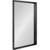 imageKate and Laurel Quato Transitional Rectangle Wall Mirror 24 x 36 Dusty Brown Framed Rectangular Framed Statement Mirror with Embossed Woodgrain TextureBlack