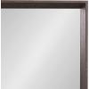 imageKate and Laurel Quato Transitional Rectangle Wall Mirror 24 x 36 Dusty Brown Framed Rectangular Framed Statement Mirror with Embossed Woodgrain TextureBrown