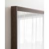 imageKate and Laurel Quato Transitional Rectangle Wall Mirror 24 x 36 Dusty Brown Framed Rectangular Framed Statement Mirror with Embossed Woodgrain TextureBrown