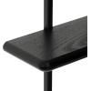 imageKate and Laurel Ramos Modern Metal and Wood Bathroom Shelf 18 x 6 x 30 Black Contemporary Sleek 3Tier Floating Shelves for Wall Decor Display and Over Toilet Storage