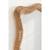 imageKate and Laurel Rashana Boho Scalloped Arch Rattan Wall Mirror 26 x 38 Natural Rattan Modern Decorative Wavy Mirror with Authentic Rattan Frame for Bathroom Mirror or Statement Mantel Mirror