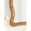 imageKate and Laurel Rashana Boho Scalloped Arch Rattan Wall Mirror 26 x 38 Natural Rattan Modern Decorative Wavy Mirror with Authentic Rattan Frame for Bathroom Mirror or Statement Mantel Mirror