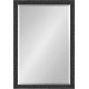 imageKate and Laurel Reyna Modern Rectangle Wall Mirror 20 x 30 Silver Framed Rectangular Statement Mirror with Ribbed Texture and Beveled EdgeBlack