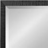 imageKate and Laurel Reyna Modern Rectangle Wall Mirror 20 x 30 Silver Framed Rectangular Statement Mirror with Ribbed Texture and Beveled EdgeBlack