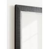 imageKate and Laurel Reyna Modern Rectangle Wall Mirror 20 x 30 Silver Framed Rectangular Statement Mirror with Ribbed Texture and Beveled EdgeBlack