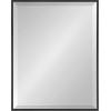 imageKate and Laurel Rhodes Large Framed Decorative Rectangle Wall Mirror 23quot x 29quot Dark Silver Sleek Decorative Wall Mirror with Modern FrameBlack