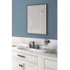 imageKate and Laurel Rhodes Large Framed Decorative Rectangle Wall Mirror 23quot x 29quot Dark Silver Sleek Decorative Wall Mirror with Modern FrameBlack