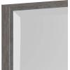 imageKate and Laurel Rhodes Large Framed Decorative Rectangle Wall Mirror 23quot x 29quot Dark Silver Sleek Decorative Wall Mirror with Modern FrameDark Silver