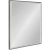 imageKate and Laurel Rhodes Large Framed Decorative Rectangle Wall Mirror 23quot x 29quot Dark Silver Sleek Decorative Wall Mirror with Modern FrameDark Silver