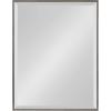 imageKate and Laurel Rhodes Large Framed Decorative Rectangle Wall Mirror 23quot x 29quot Dark Silver Sleek Decorative Wall Mirror with Modern FrameDark Silver