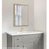 imageKate and Laurel Rhodes Large Framed Decorative Rectangle Wall Mirror 23quot x 29quot Dark Silver Sleek Decorative Wall Mirror with Modern FrameGold