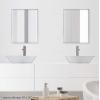 imageKate and Laurel Rhodes Large Framed Decorative Rectangle Wall Mirror 23quot x 29quot Dark Silver Sleek Decorative Wall Mirror with Modern FrameSilver
