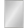 imageKate and Laurel Rhodes Large Framed Decorative Rectangle Wall Mirror 25x37 Dark Silver