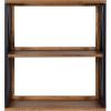 imageKate and Laurel Rigby Farmhouse 3Tier Wall Shelf 25 x 8 x 28 Rustic Brown and Black Decorative Modern Floating Shelves for Wall