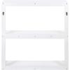 imageKate and Laurel Ring MidCentury Modern 3Tier Shelf 28quot x 8quot x 31quot White and Gold Chic Contemporary Storage and Decor