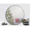 imageKate and Laurel Rollo Modern Round Wall Mirror 22 inch Diameter Black Beautiful Circular Mirror for WallBlack