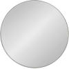 imageKate and Laurel Rollo Modern Round Wall Mirror 22 inch Diameter Black Beautiful Circular Mirror for WallSilver