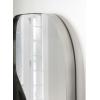 imageKate and Laurel Rollo Modern Rounded Rectangle Mirror 20 x 30 Black Decorative Metal Framed Mirror with Radius CornersSilver