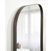 imageKate and Laurel Rollo Modern Rounded Rectangle Mirror 20 x 30 Silver Decorative Metal Framed Mirror with Radius CornersBronze