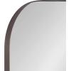 imageKate and Laurel Rollo Modern Rounded Rectangle Mirror 20 x 30 Silver Decorative Metal Framed Mirror with Radius CornersBronze