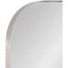 imageKate and Laurel Rollo Modern Rounded Rectangle Mirror 20 x 30 Silver Decorative Metal Framed Mirror with Radius CornersSilver