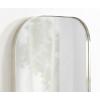 imageKate and Laurel Rollo Modern Rounded Rectangle Mirror 20 x 30 Silver Decorative Metal Framed Mirror with Radius CornersSilver